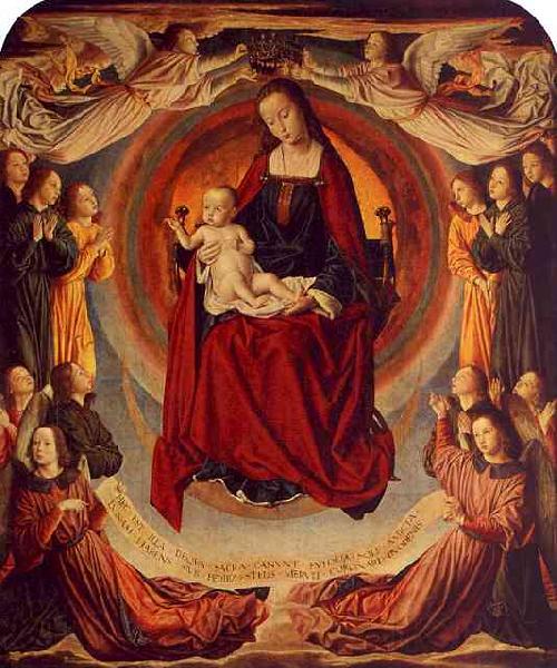 Master of Moulins Coronation of the Virgin Spain oil painting art